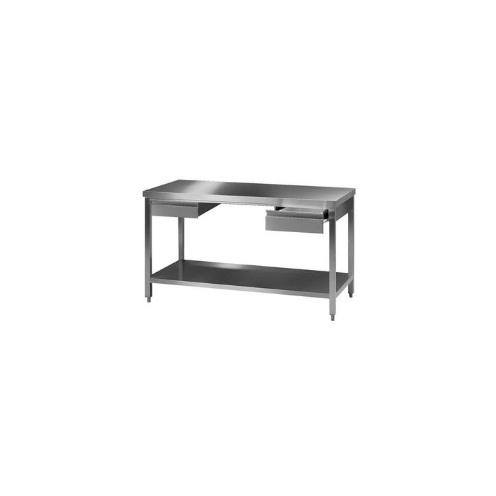 Stół laboratoryjny 2 stal 18/10 1000x750x900 mm | Hornik
