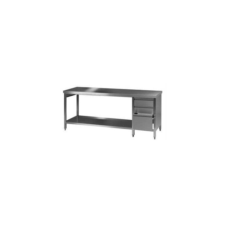 Laboratory Work Table 3 18/10 Steel 2000x750x900 mm | Hornik