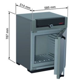 UN55 Universalschrank 53 L, natürliche Konvektion | Hornik