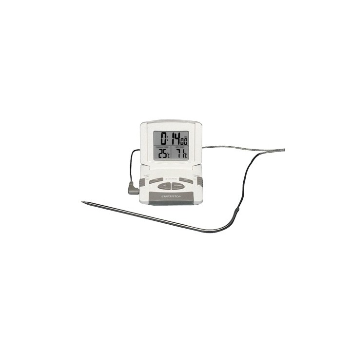 Kitchen thermometer with timer 0...+200:1°C | Hornik