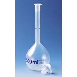 Messkolben 100 ml PMP Klasse A, PP-Stopfen | Hornik
