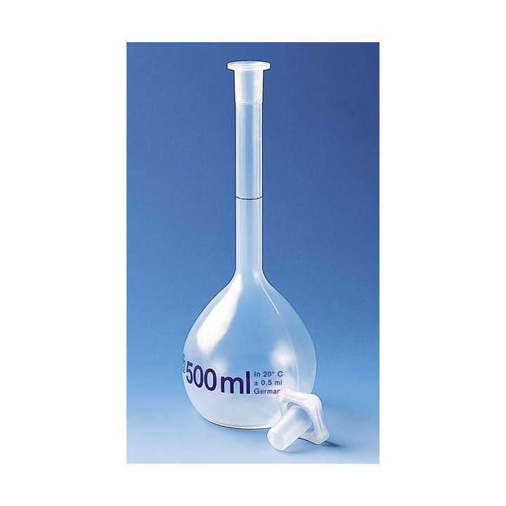 Messkolben 1000 ml PMP Klasse A, PP-Stopfen, NS 24/29 | Hornik