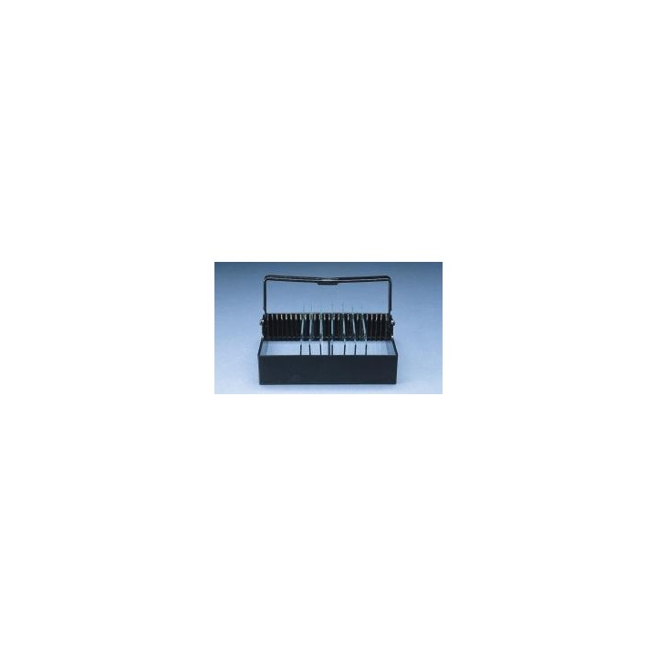 Färbegestell POM für 25 Objektträger 76x26 mm