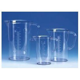 Messbecher SAN 2000 ml, erhabene Graduierung | Hornik