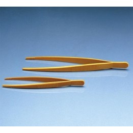 Pinzette POM stumpf elastisch 115 mm gelb | Hornik