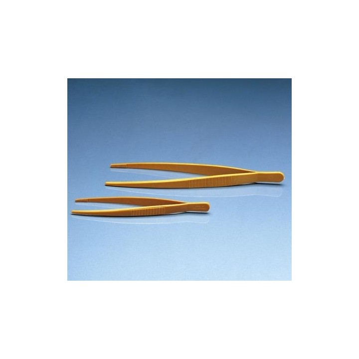 Pinzette POM stumpf elastisch 115 mm gelb | Hornik