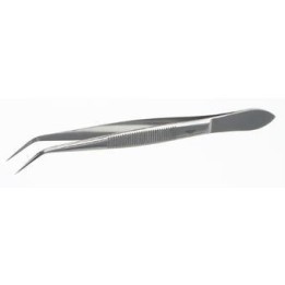 PTFE-Coated Tweezers 105 mm, Bent, Pointed | Hornik