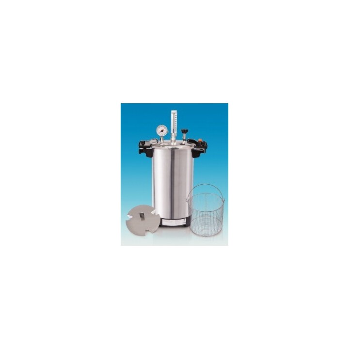 CertoClav EL 18L Steam Sterilizer 125/140°C with Wire Basket