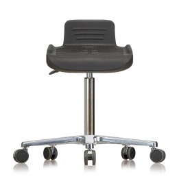 WS 4220 Classic Swivel Stool, Soft-PUR, RAL 7045 | Hornik