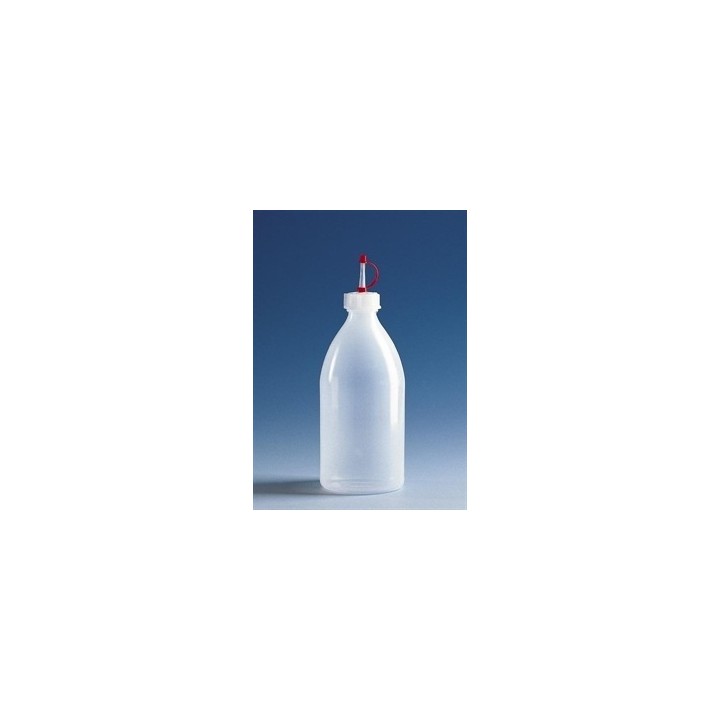 Wkraplacz enghals PE-LD 1000mL z nasadką do zakraplacza GL28