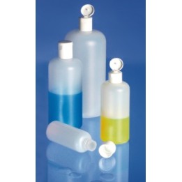 PE-HD 100 ml Round Bottle with Flip Cap | Hornik