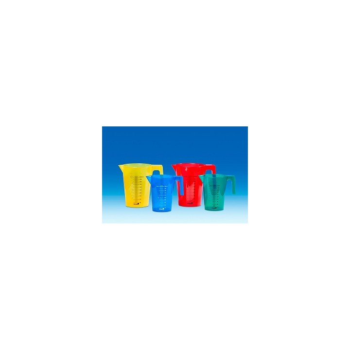 Messbecher PP 500 ml blau, stapelbar | Hornik