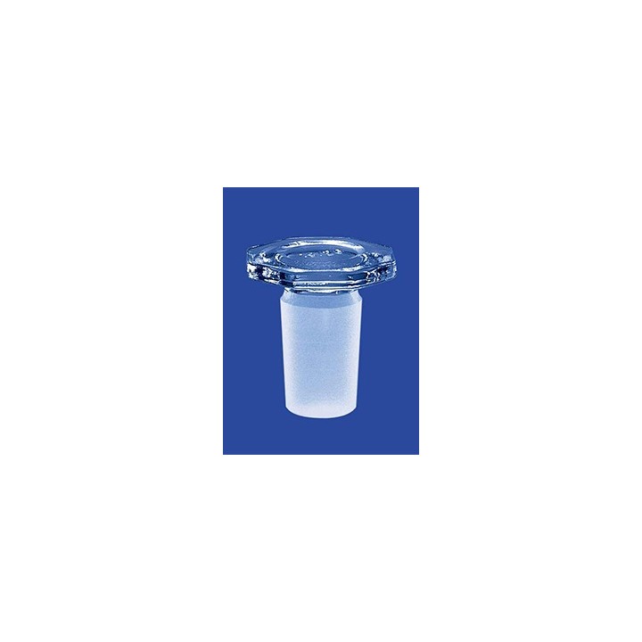 Octagonal stopper solid glass NS19/29 pack 10 pcs.