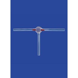 3-drożny zawór kulowy kranik PTFE NS14,5 otwór 1,5 mm
