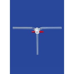3-drożny zawór kulowy wg. Czako PTFE NS18,8 otwór 4 mm