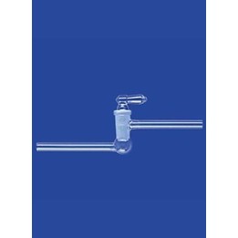 Vakuum-Kegelhahn Einweg parallel Duran NS24 Bohrung 8 mm