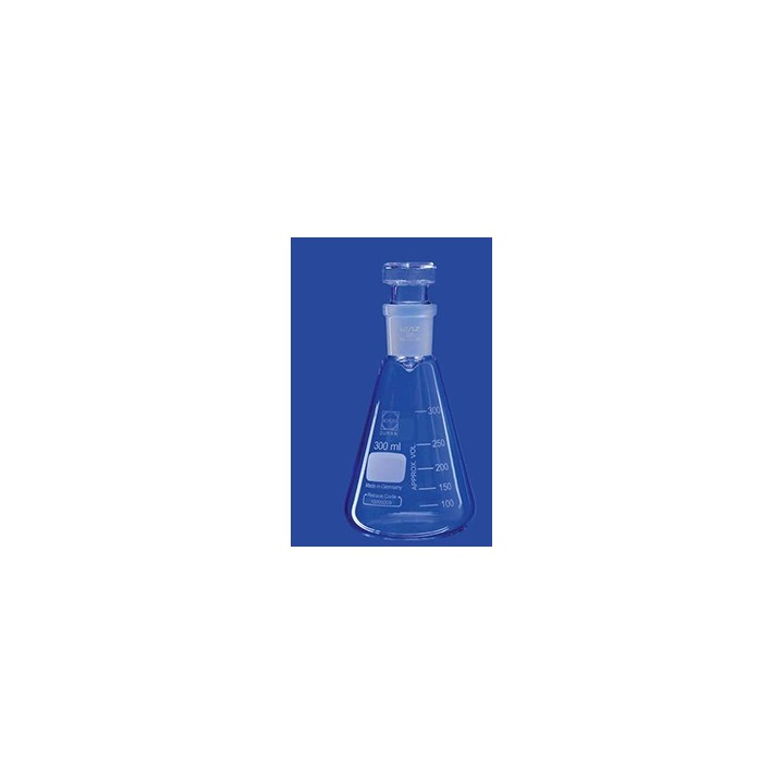 Jodzahlkolben ohne Kragen Duran 300 ml Hohlstopfen NS29/32 VE 10 Stck.
