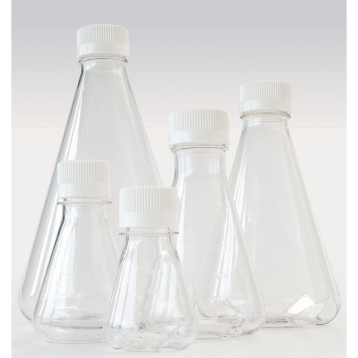 2000 ml PETG Erlenmeyer Flask, Sterile, 4 Pcs. | Hornik