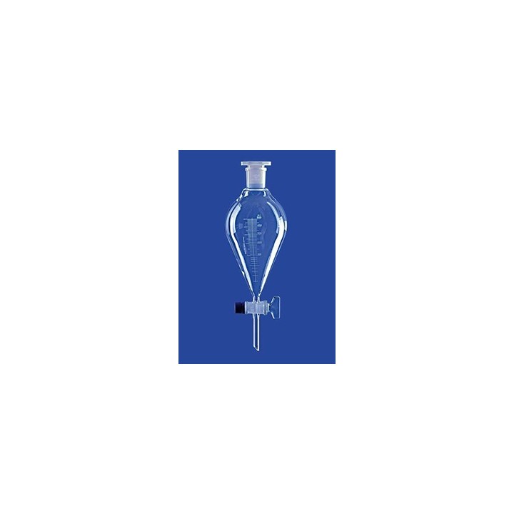 Scheidetrichter Borosilikatglas 3.3 500 ml konisch graduiert Glasküken NS29/32 VE 2 Stck.