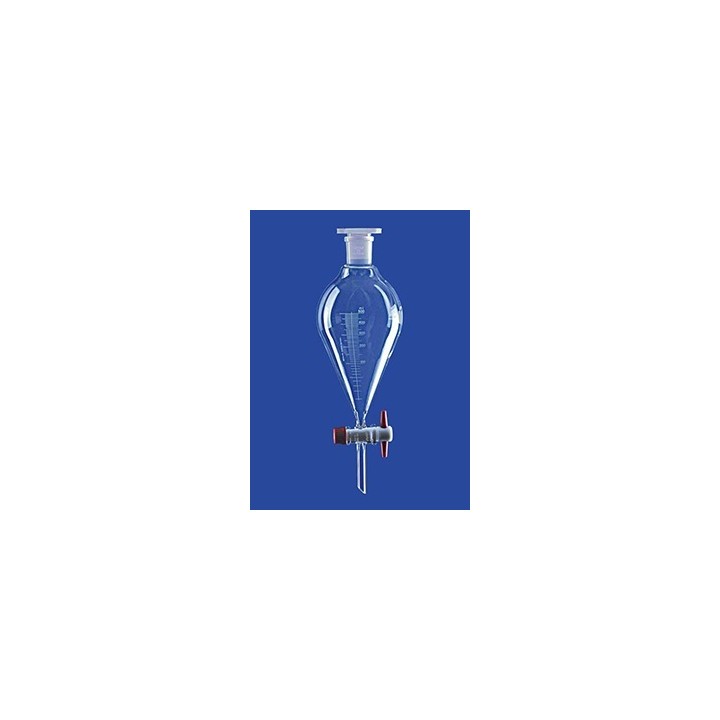 Scheidetrichter Borosilikatglas 3.3 1000 ml konisch graduiert PTFE Küken NS29/32 VE 2 Stck.