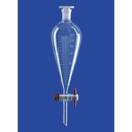 Rozdzielacz Squibba szkło borokrzem 50 ml kurek PTFE skalowany NS19/26 op. 2 szt.