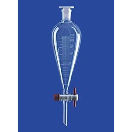 Scheidetrichter nach Squibb Borosilikatglas 500 ml PTFE Küken graduiert NS29/32 VE 2 Stck.