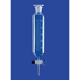 Scheidetrichter zylindrisch Borosilikatglas 50 ml Glasküken graduiert NS29/32 VE 2 Stck.