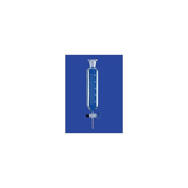 Separating funnel cylindrical borosilicate glass 50 ml glass plug NS29/32 pack 2 pcs.