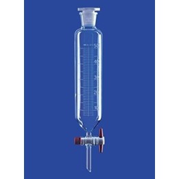 Scheidetrichter zylindrisch Borosilikatglas 100 ml PTFE Küken graduiert NS29/32 VE 2 Stck.