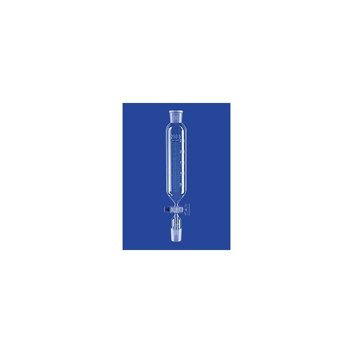 Tropftrichter zylindrisch 250 ml:5 ml massives Glasküken Boro 3.3 NS29/32 VE 2 Stck.