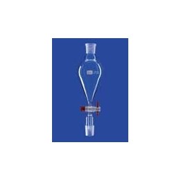 Wkraplacz 50 ml gruszkowy kranik PTFE boro 3.3 NS19/26