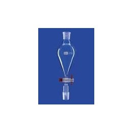 Tropftrichter 500 ml kugelförmig PTFE-Küken Boro 3.3 NS29/32
