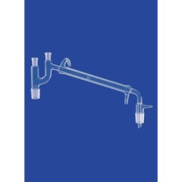 Destillierbrücke Liebig-Kühler Vakuumvorstoß Wasseranschluß Olive Duran NS29/32 Länge 400 mm