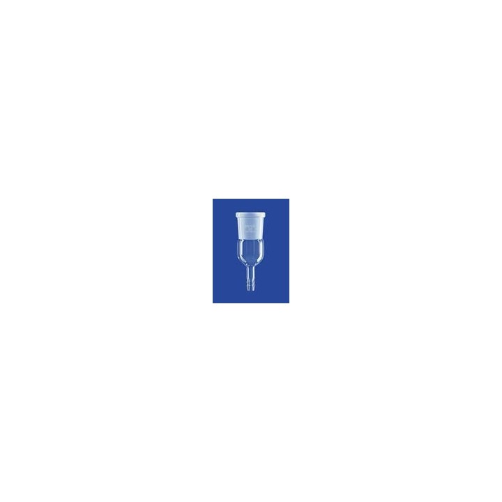 Adapter straight Glas with socket NS19/26 and glass olive
