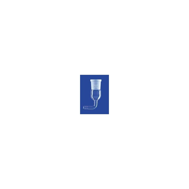 Adapter bent Glas with socket NS19/26 and glass olive