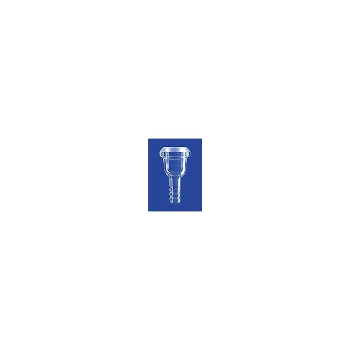Ball flanges with ball KF 15 Glas and glass olive 16 mm