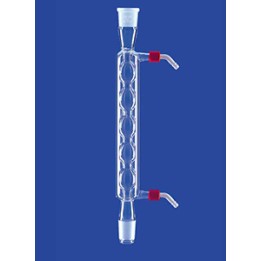 Allihn condenser Socket/Cone NS19/26 water connection GL 14 Length 250 mm 5 Balls