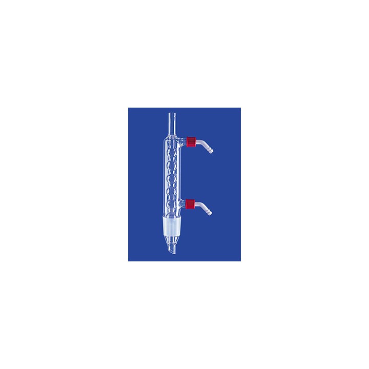 Allihn-Kühler mit Kern NS29/32 Wasseranschluß GL 14 Duran Glas für Extraktor 30 ml