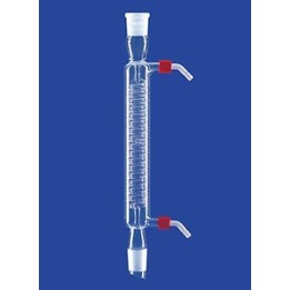 Schlangenkühler mit Kern und Hülse Wasseranschluß GL 14 Glas NS29/32 Länge 500 mm