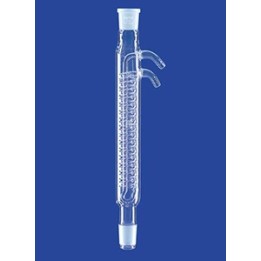 Dimroth condenser with Socket/Cone water connection nozzle glass NS14/23 L160 mm