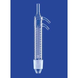 Dimroth-Kühler mit Kern Wasseranschluß Olive Glas NS29/32 Extraktor 30 ml