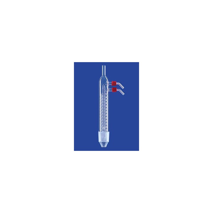 Dimroth condenser with Cone water connection with thread GL 14 glass NS29/32 Extractor 30 ml