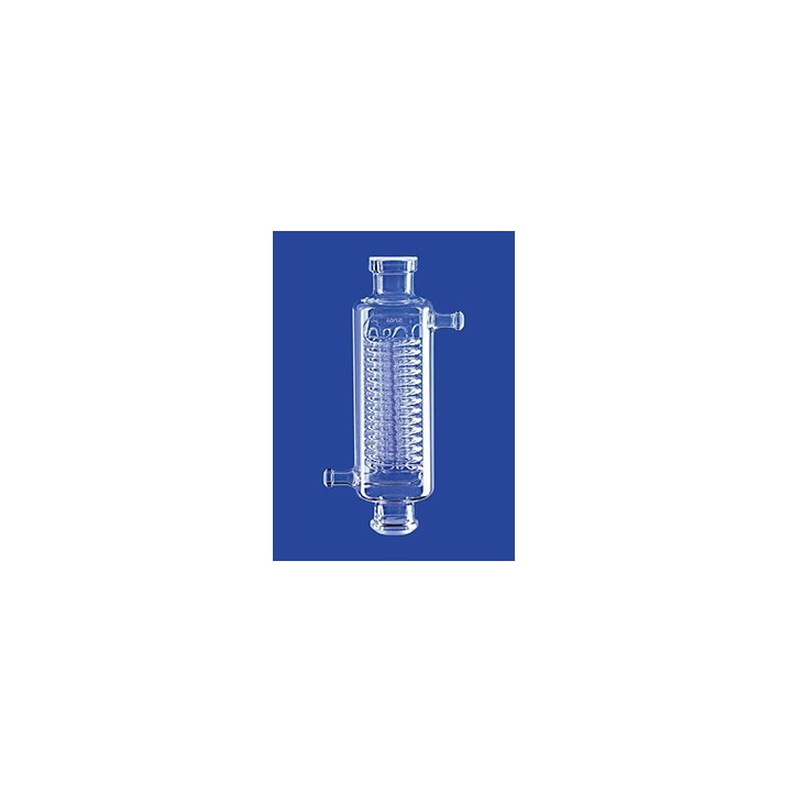 Hochleistungskühler mit 4 Kühlspiralen NS45/40 Wasseranschluß Olive Länge 300 mm