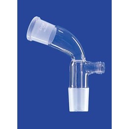 Receiver adapter with drain tip vacuum connection GL 18 glass NS19/26