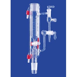 Destilliervorlagen Anschütz-Thiele 50 ml Temperiermantel gerade graduiert PTFE-Küken NS29/32
