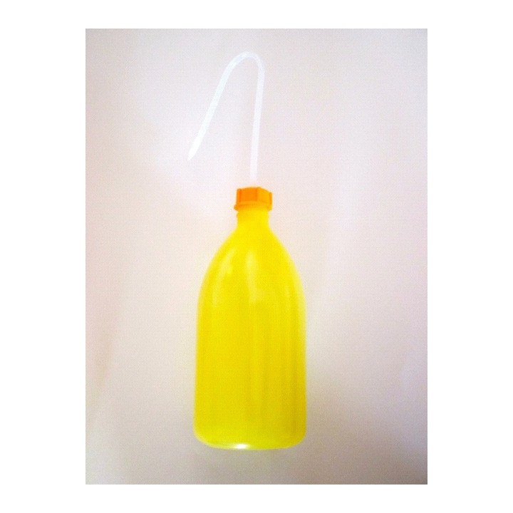 Sicherheitsspritzflasche ohne Druck 1000 ml PE-LD enghals gelb Verschlussfarbe gelb