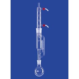 Extraktionsapparat nach Soxhlet Allihnkühler Rundkolbe 100 ml Extraktor 30 ml Kühler NS29/32