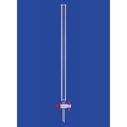 Chromatograhic Columns with indentations and PTFE stopcock beaded rim glass l400 mm Ø 20 mm