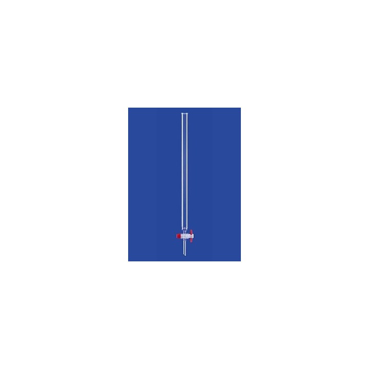 Chromatograhic Columns with indentations and PTFE stopcock beaded rim glass l600 mm Ø 30 mm