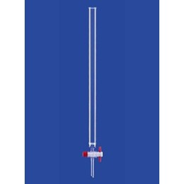 Chromatographie-Säule Fritte Por.0 und PTFE-Hahn Bördelrand Glas L200 mm Ø 10 mm